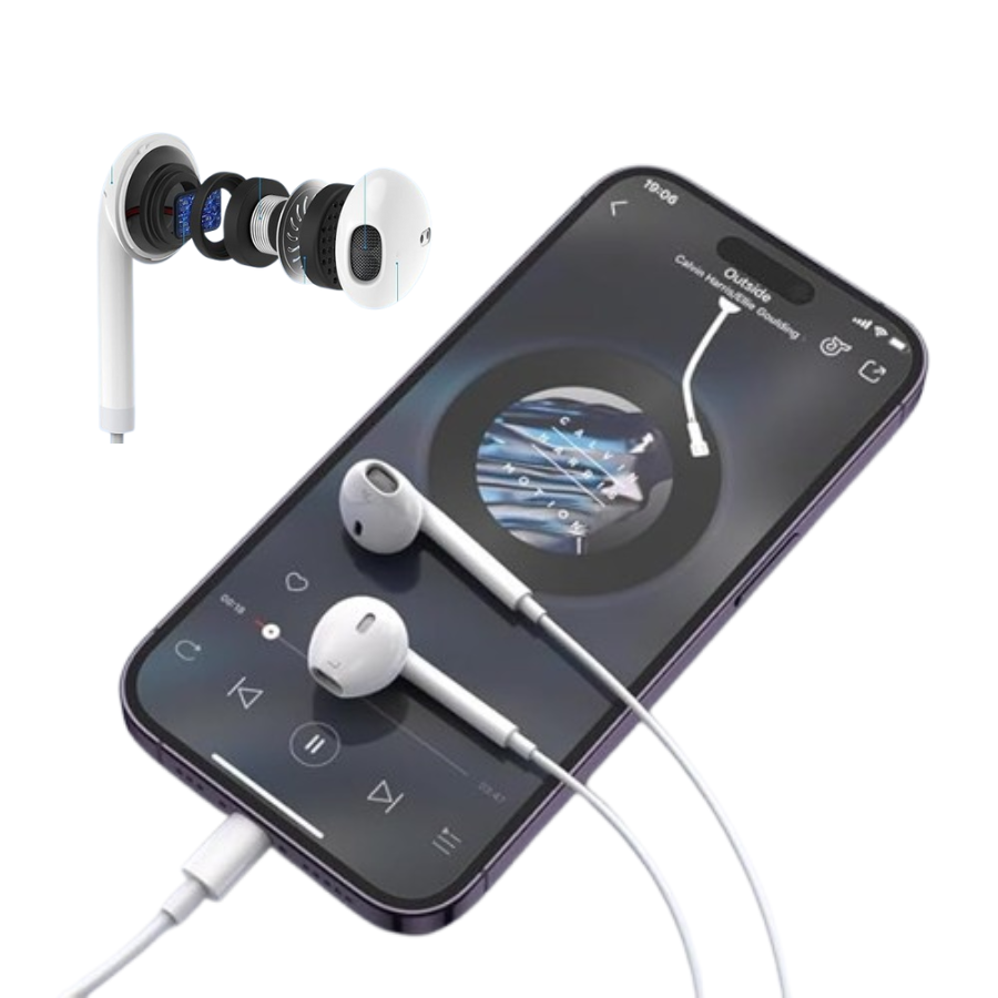 iPhone Headphones Wired Earbuds Earphones (2)